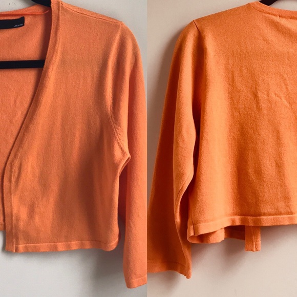 ✔️Leslie Fay Tangerine Cardigan Size Medium - Picture 3 of 6